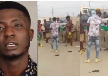 Viral Hawker, Jeremiah Iziogo Returns To Former Hawking Spot To Share Money To Ex-colleagues (Video)