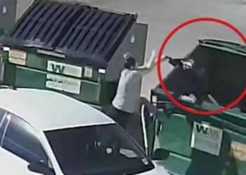 Horrific Moment CCTV Captures Mother Dumping Her Newborn Into The Dustbin (VIDEO)