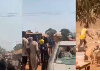 Wahala Be Like Bicycle! NDLEA Officials Run For Their  Lives As Ilorin Community Residents Attack Them During Operation (Video)