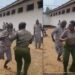 Watch Moment Female Prison Warder Melts Hearts As She Dances With Physically Challenge Prisoner (Video)