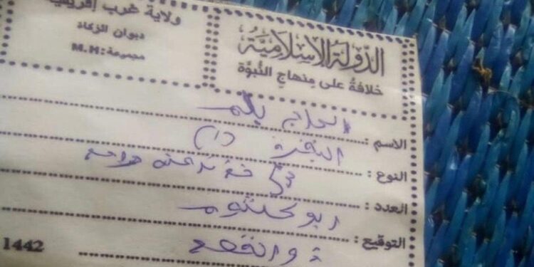 Boko Haram Issues Tax Receipts To Farmers And Herdsmen In Borno (Photos)