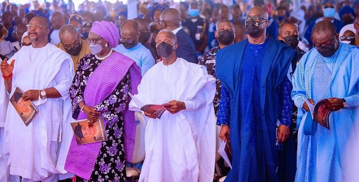 Alao-Akala: Osinbajo, Makinde Others Storm Ogbomoso For Ex-Oyo Governor’s Burial