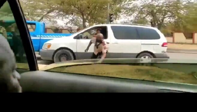 FRSC Orders Probe After Officer Is Filmed Throwing Stone At Commuters In Abuja (Video)