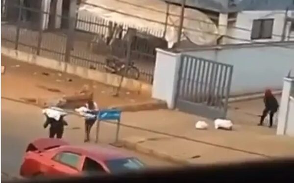 Watch Outrageous Moment Robbers Carried Money Out From Banks After Successful Operation (Video)