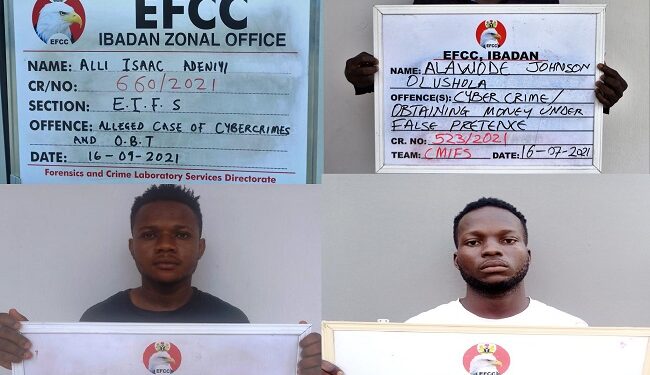 Faces Of 4 Suspected Fraudsters Jailed In Oyo