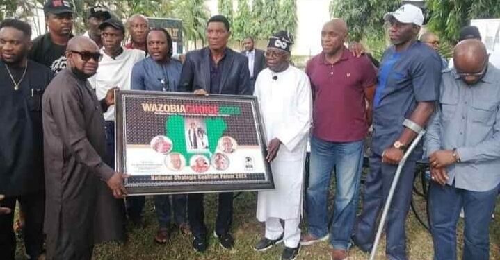 Okocha, Kanu, Ikpeba & Other Ex-Super Eagles Players Pay Courtesy Visit To Bola Tinubu (Photos & Video)
