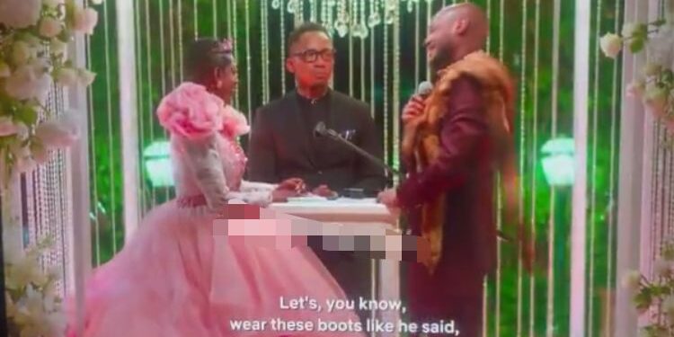 See The Emotional Moment Annie Idibia And 2face Renew Wedding Vows (Video)
