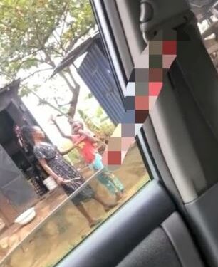 Frustrated Mother Spotted Delivering Son From Spirit Of Stubbornness (Video)