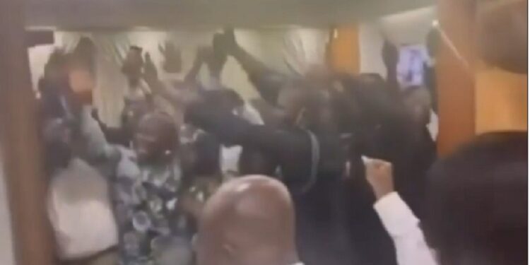 Watch The Moment Ghanaian President Celebrates With Black Stars On Their Victory Over Nigeria on His Birthday (Video)