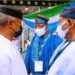 APC Ticket: Tinubu, Osinbajo ‘Rub Shoulders’ At Convention Amid 2023 Presidential Tussle