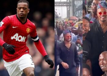 Jubilation As Man United Legend, Patrice Evra Visits Lagos Underbridge (Video)