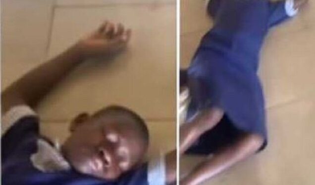 JSS1 Student Faints After She Was Allegedly Caught Stealing From Store (Video)