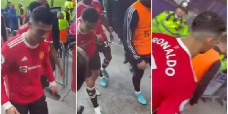 Ronaldo Apologises For Smashing Everton Fan’s Phone