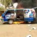 Angry Youths Set APC Campaign Bus On Fire In Katsina State (Photos)
