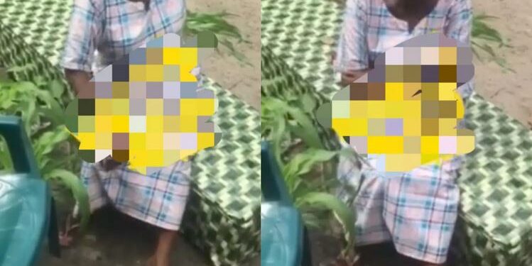 Drama As Woman Sits On Coffin To Prevent A Corpse From Being Buried Near Her House (Video)