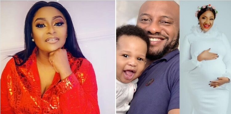 “May God Judge You Both” -Yul Edochie’s Wife Reacts After Her Husband Shares Photos Of Son From 2nd Wife (Screenshot)