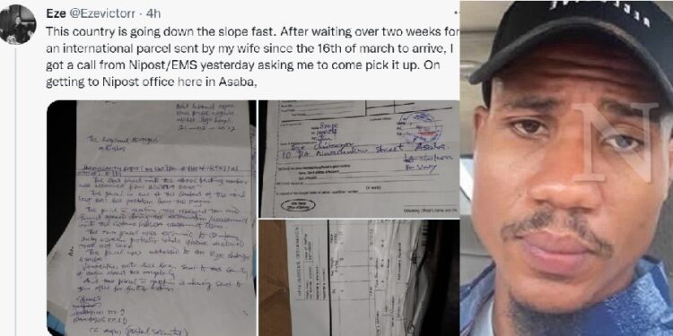 Nigerian Man Cries Out After NIPOST Informed Him That iPhone 13 Pro-max Sent to Him From US Is Missing