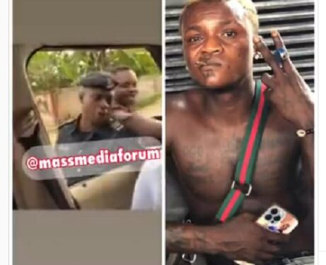 Watch Moment Police Officer Spotted Begging Profusely As Portable Gifts Cash To Fans (Video)