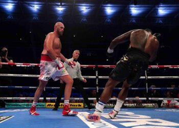 Watch The Moment Tyson Fury Knocks Out Dillian Whyte To Retain His WBC Heavyweight Title (Video)