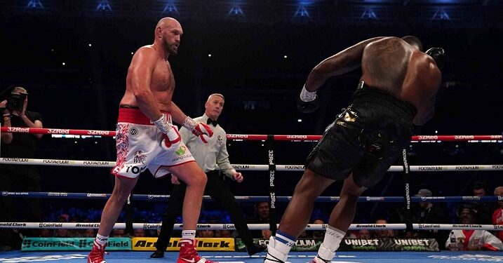 Watch The Moment Tyson Fury Knocks Out Dillian Whyte To Retain His WBC Heavyweight Title (Video)