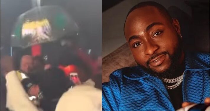Video Of Davido Punching A Fan For Grabbing Him Aggressively