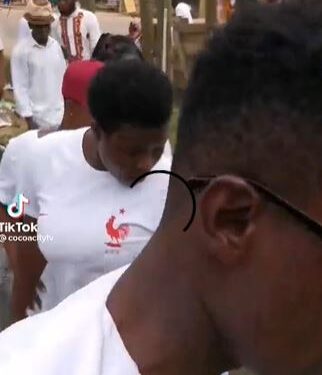 Man Celebrates Birthday Party At The Cemetery (Video)