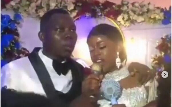 Drama As Couple Turn Their Wedding Reception Into A Prayer Crusade (Video)