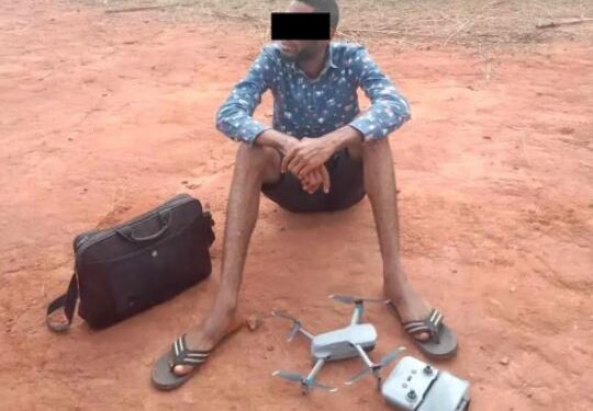Drama As Police Nab Drone Operator Who Was Allegedly Filming And Spying On Church, Cleric’s House In Enugu
