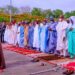 President Buhari Participates In Eid-Al-Fitr Prayers At Mambila Barrack (Photos)