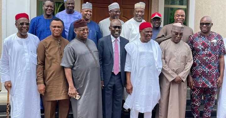 Wike, Fayose, Others Meet Atiku Abubakar, PDP Presidential Candidate In Abuja (Photos)