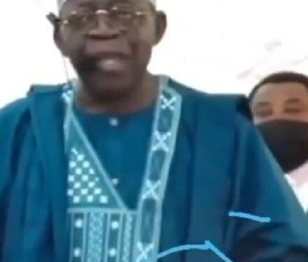 Nigerians Express Worry Over Tinubu’s Shaky Hands During Speech At A Rally (Video)