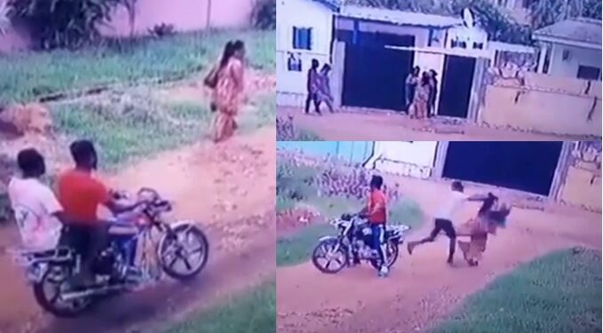 Lady Returning From Church Gets Robbed In Broad Daylight (VIDEO)