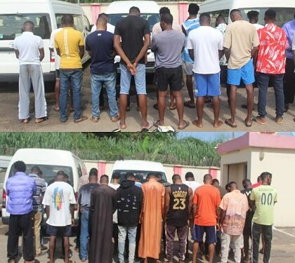 EFCC Arrests 41 Suspected Internet Fraudsters In Akure, Recovers 12 Exotic Cars (Photos)