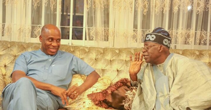 APC Presidential Primaries: Tinubu Visits Amaechi After Victory (Photos)