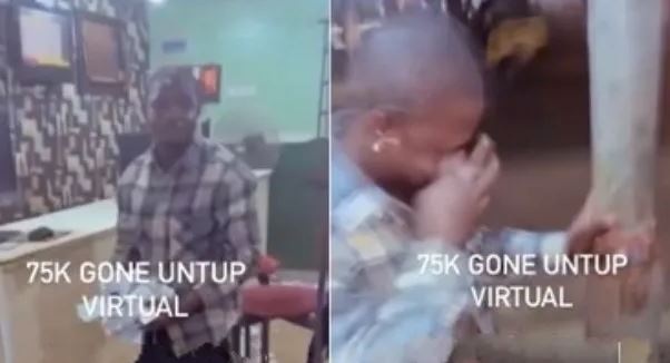 Young Man Weeps, Refuses To Go Home After Losing N75k To Sports Betting (Video)