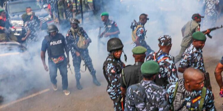 Police In “Show Of Force” Patrols Ahead Of Ekiti Governorship Election (Photos)
