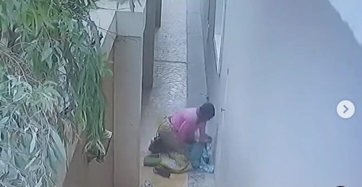 Househelp Caught On CCTV Trying To Suffocate Her Colleague Four Days After She Was Employed in Abuja (Video)