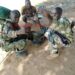 Nigerian Soldiers Show Off The Giant Snake They Caught (Photos)