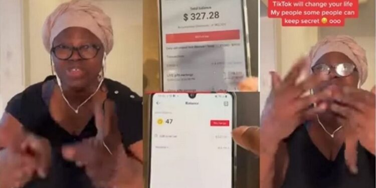 Nigerian Mum Overjoyed After Making N197,000 from TikTok (Video)