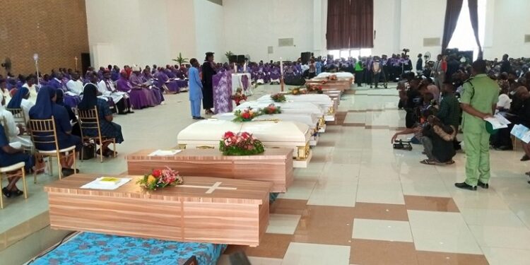 Funeral Mass Begins For Victims Of Owo Catholic Church Attack (Photos)
