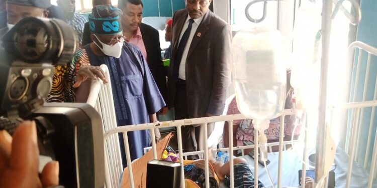Ondo Church Massacre: Tinubu Visits Scene, Donates N75m To Victims, Church (Photos)