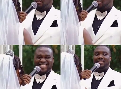Groom Reacts After Pastor Asked Him To Surrender His Phone To His Wife While Taking Wedding Vows (Video)