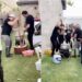 Shock As Two White Men Are Seen Pounding Yam For An Event (Video)