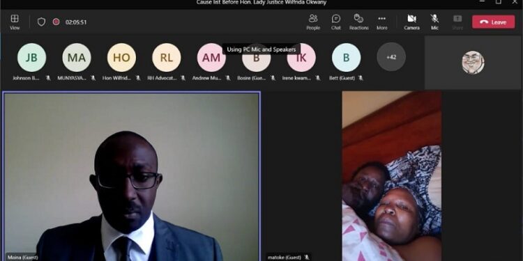 Drama As Man Logs In For His Virtual Court Divorce Proceedings While In Bed With His Wife (Photo)