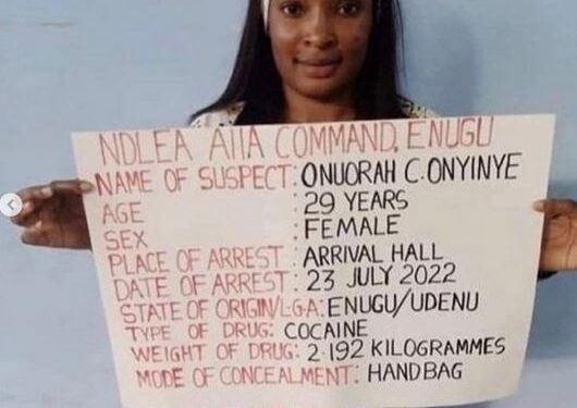 Popular Wig Seller Arrested By NDLEA After She Was Caught With Cocaine At The Airport (Video)