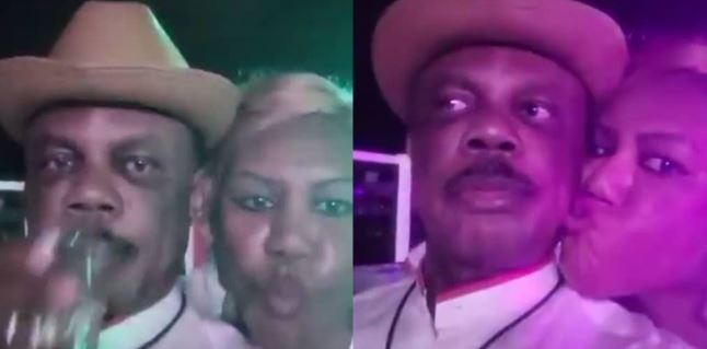 Ex Anambra State Governor, Willie Obiano And His Wife, Ebele Enjoying Nightlife (Video)