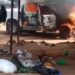 Sad Moment Gunmen Kidnapped Driver And His Boss, Set Car Ablaze In Awka Anambra State (Video)
