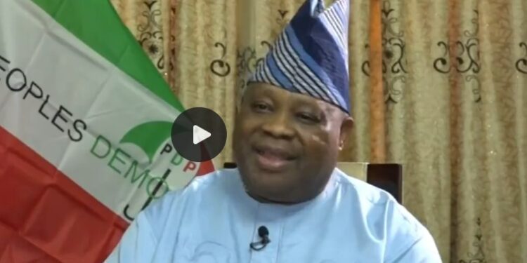 Osun: Ademola Adeleke Gets Emotional, Sheds Tears On National TV (Video)