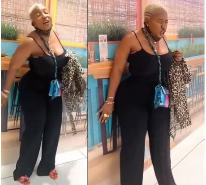 Nollywood Actress, Anita Joseph Creates A Scene In Public As Her Husband Remotely Controls Her Vibrator (Video)