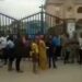 Tension As Touts Allegedly Disrupt PVC Registration Center And Make Away With The Machine At Catholic Church (Video)